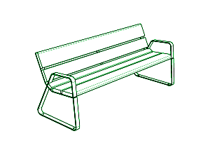 LIN 6 - 1800×681×779 mm / 62 kg